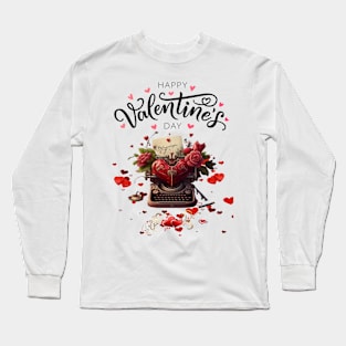 valentines day Authors love Long Sleeve T-Shirt